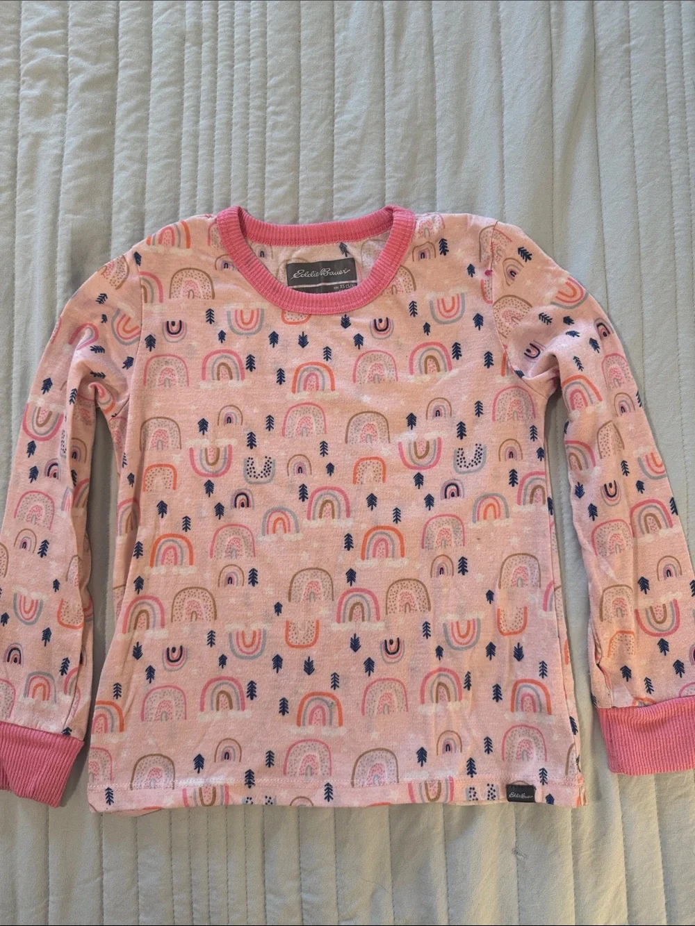 Eddie Bauer Pink Rainbow Pajamas